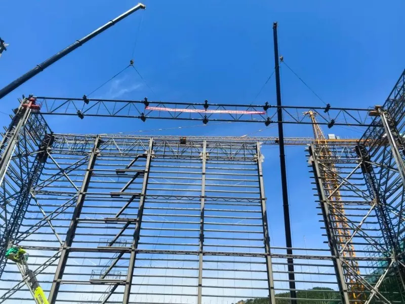 EHSS dovršava podizanje grede zaštitne dvorane na nacionalnoj razini za Hanhe kabel