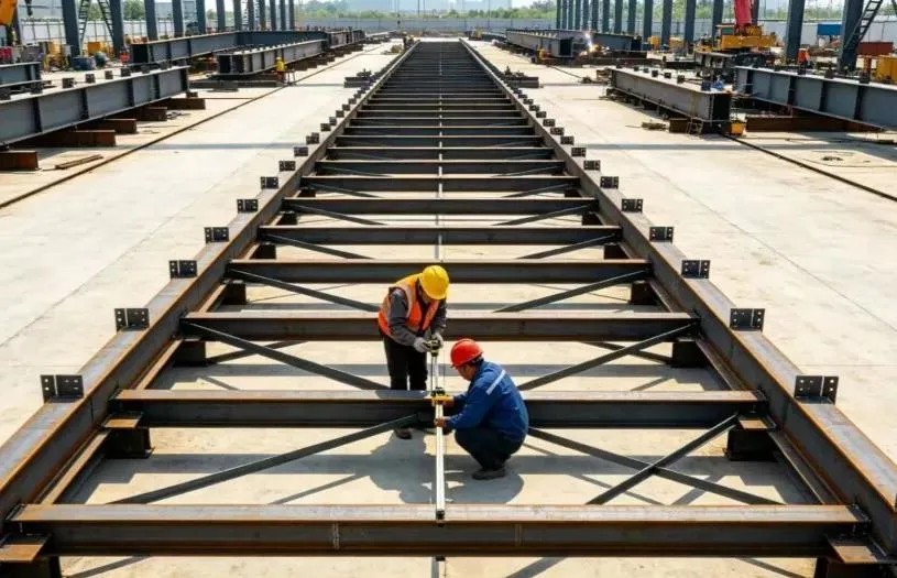 Montaža čelične konstrukcije na licu mjesta + tijek rada konstrukcije integralnog dizanja + ključna razmatranja