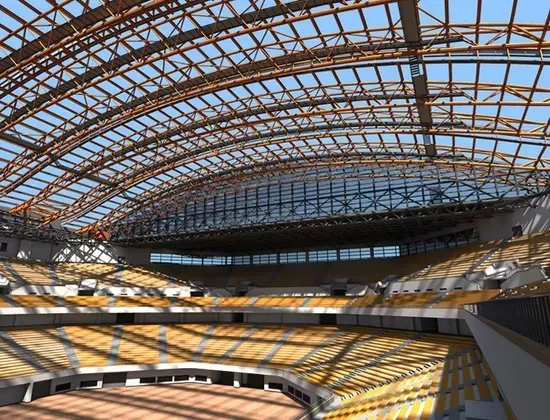Stadion velikog raspona čeličnog svemirskog okvira