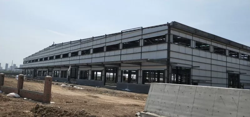Logistička skladišna konstrukcija montažnih modularnih čeličnih okvira