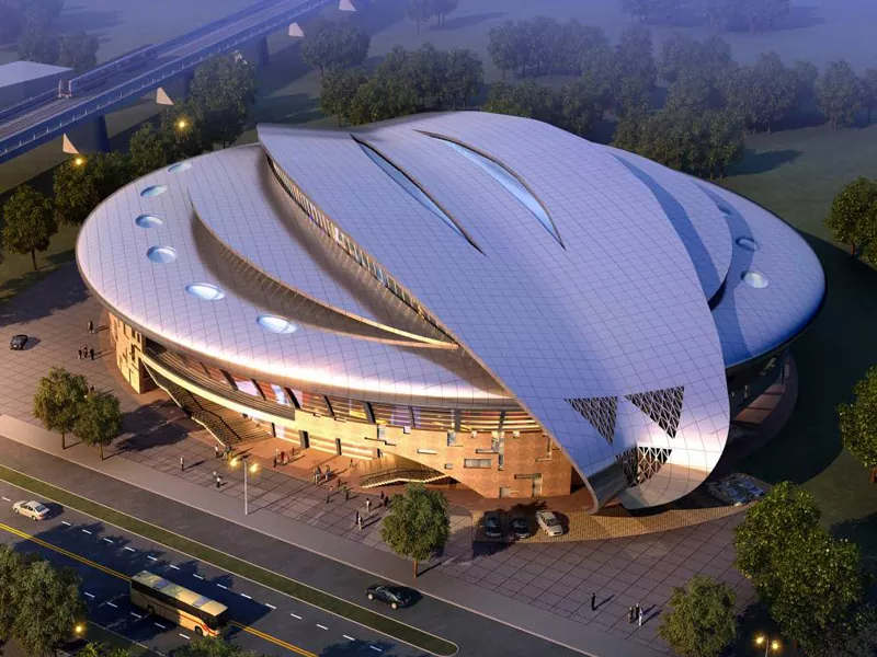 Montažna konstrukcija stadiona s čeličnom konstrukcijom